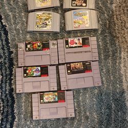 Super Nintendo And Nintendo 64 Games 