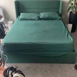 Green Queen Storage Bed - Kelly Green 