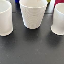 White Ceramic Flower Pots Choose Your Favorite