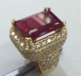 Rings gold plated 14K does not loses color sizes 9,10,11, 12 and 13