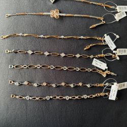 Elegant Two-Tone Designer Bracelets Collection 