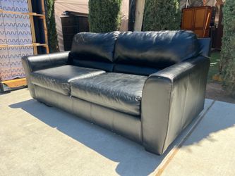 Black Leather Sofa!