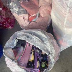 Baby Girls Clothes, Stuff Animals And Backpacks