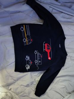 3-6 months vehicle sweatshirt