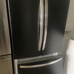 Black N Stainless Fridge 
