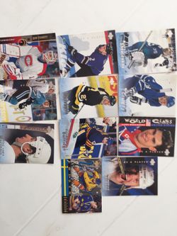 11 hockey cards