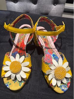 Irregular Choice Iconic Yellow Sandals