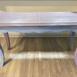 Boho Distressed Entry Way Table 