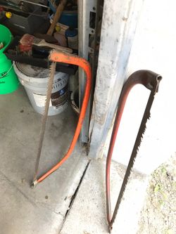 Two buck saws.