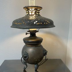 Beautiful Antique Copper Lamp 