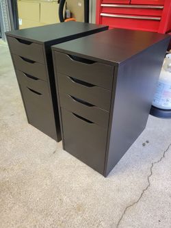 2 Ikea Alex Drawers