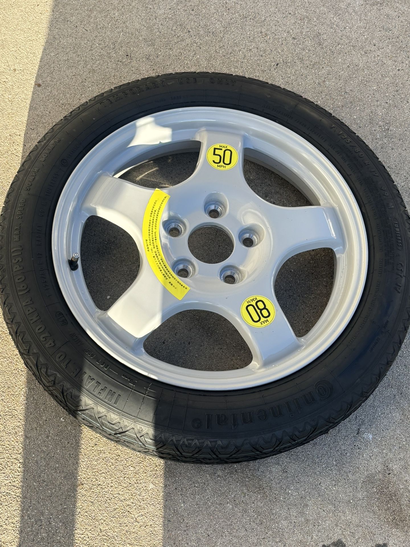 BMW Spare Wheel Tire 2008 328i