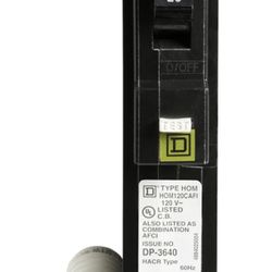 Square D - HOM120CAFIC Homeline 20 Amp Single-Pole CAFCI Circuit Breaker