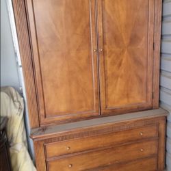 Solid Wood Armoire/Dresser