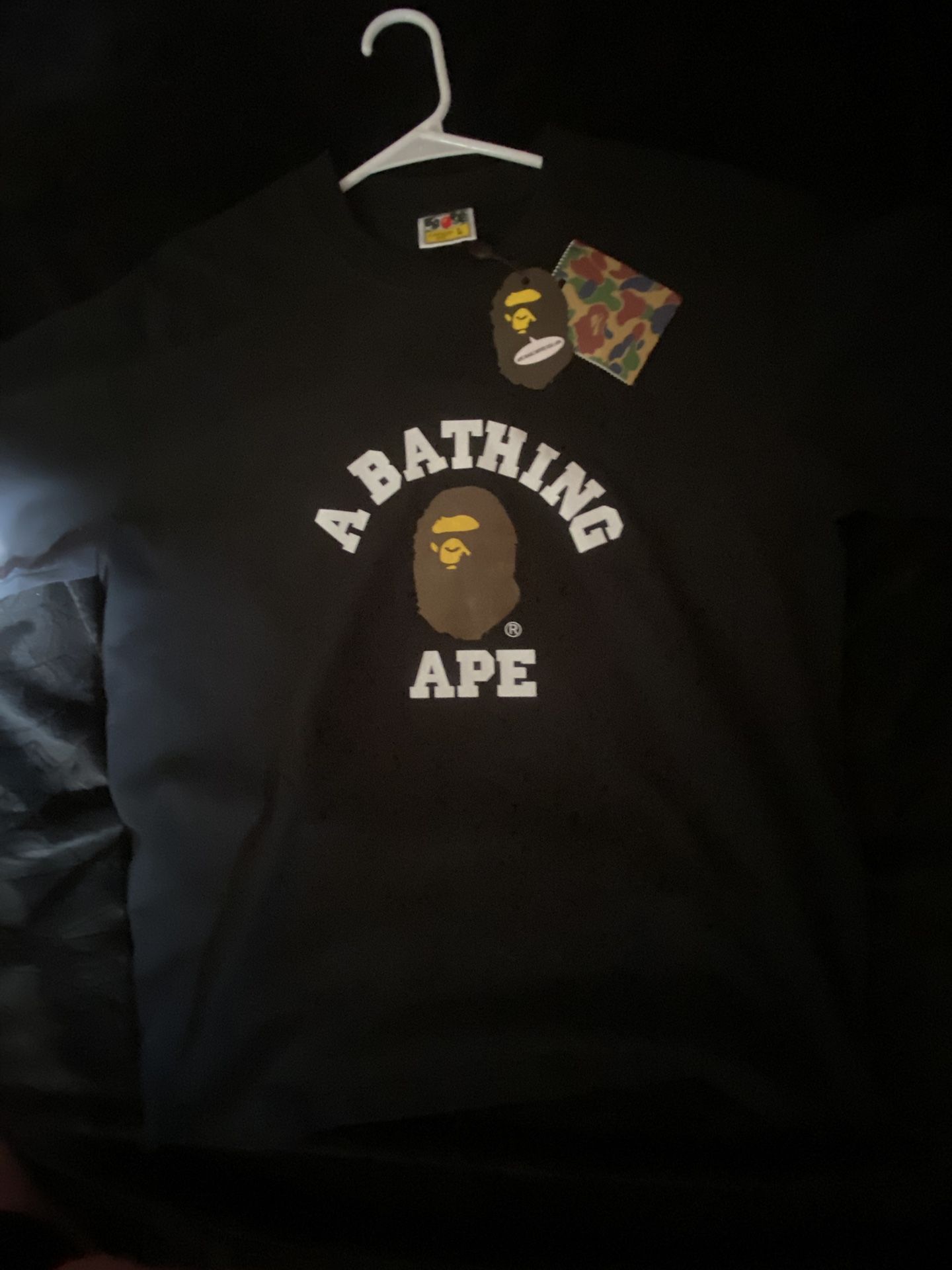 Bape College Tee Black “REP”