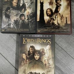 Lord Of The rings DVDs- 3
