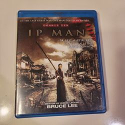 $5 BLU RAY MOVIE. IP MAN. BLU RAY ONLY. NO DIGITAL. $5 OR TRADE FOR A MOVIE TITLE I DO NOT ALREADY OWN.