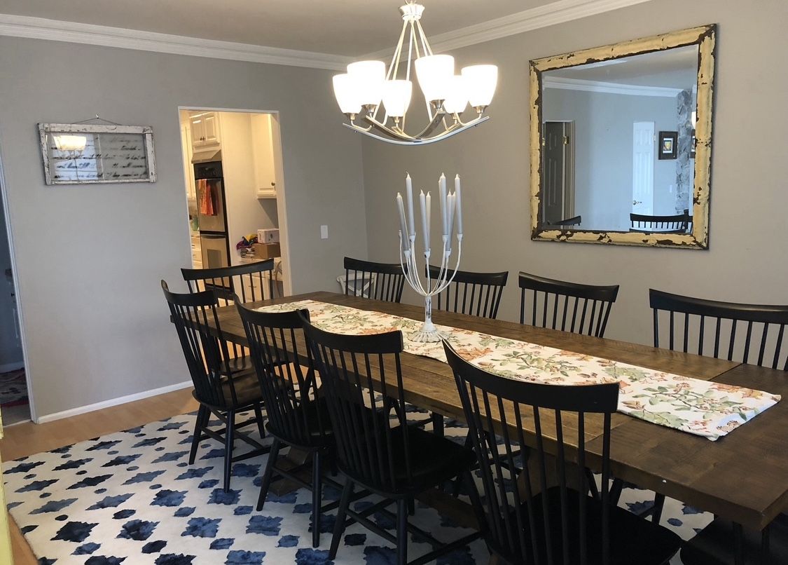 Arhaus Kensington Dining Table 86 Inches With 2 17-inch Extensions