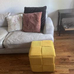 Excellent Condition Mustard Ottoman