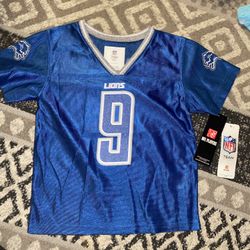 Toddler Girls Lions Stafford Jersey Style Shirt 