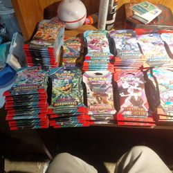 116 Pokemon Destined/paldea/twillight &more Sleeved Booster Packs  New Sealed