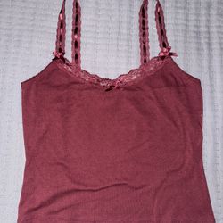 Red Lace Tank top