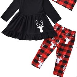 2T Baby Girl Christmas Outfit
