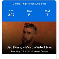 Bad bunny Tickets 