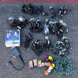 HUGE LOT $500+ Holiday Halloween Christmas Lighting Decor