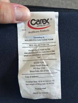 Carex Dark Blue Lumbar Support Cushion
