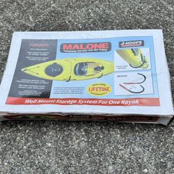 Malone J-Hoops Kayak Wall Mount Storage System 