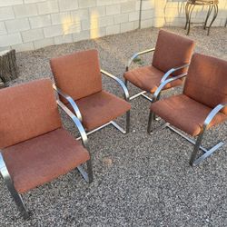 Mid-Century Milo Baughman Style Dining Chair 