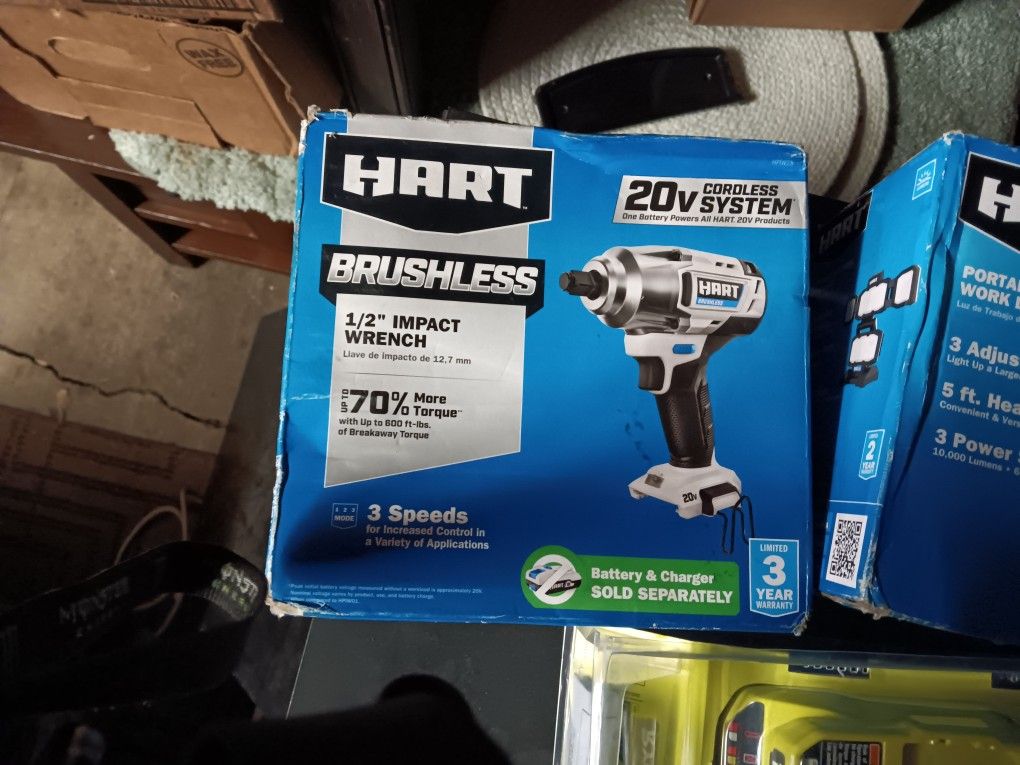 Hart 20v 1/2 In Impact Wrench