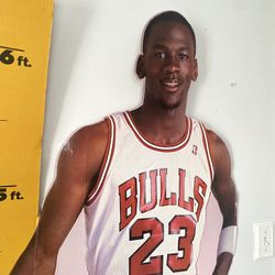 NBA 1987 Vintage Michael Jordan Life Size, Measure Up Cardboard Cutout Display