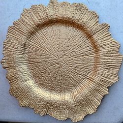   5 Color Gold  Plates For A Party Decorations 