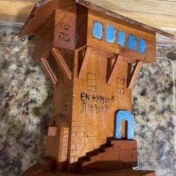 Vintage Wood Carved Building