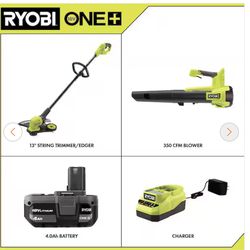 RYOBIONE+ 18V  Trimmer/Edger and Blower