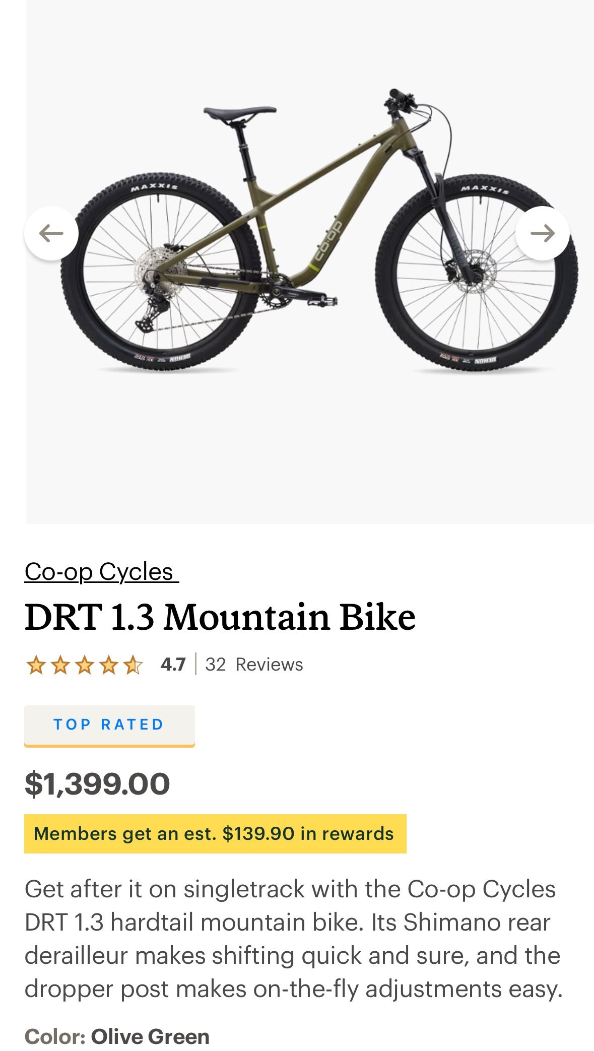 CO OP DRT 1.3 MOUNTAINgg BIKE (REÍ)u