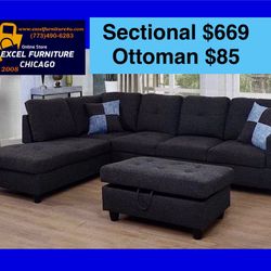 💫FREE DELIVERY💫Brand New Sectional Sofa Couch 
