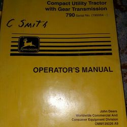 John deer 790 Operations Manual