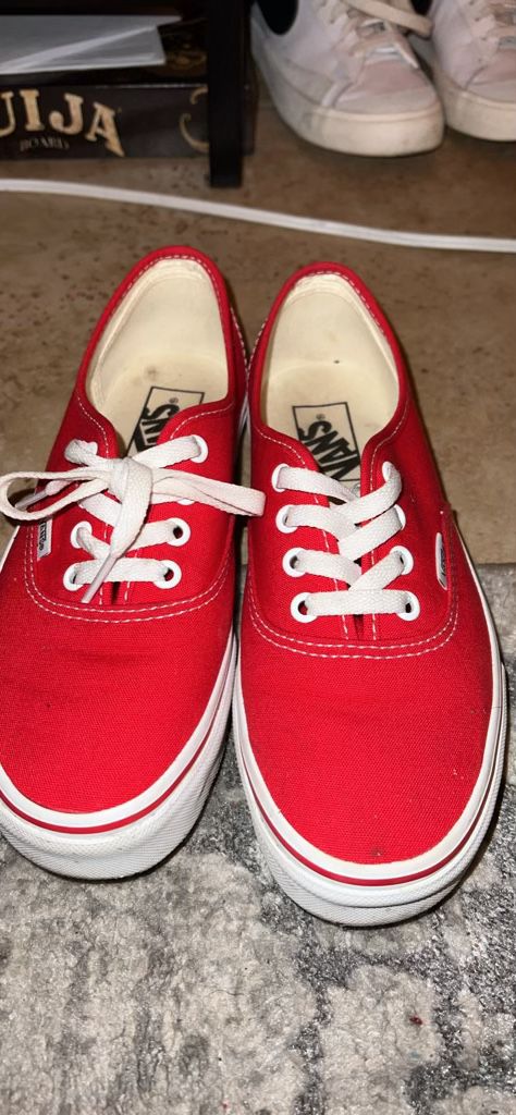 Red Old Fashioned Vans