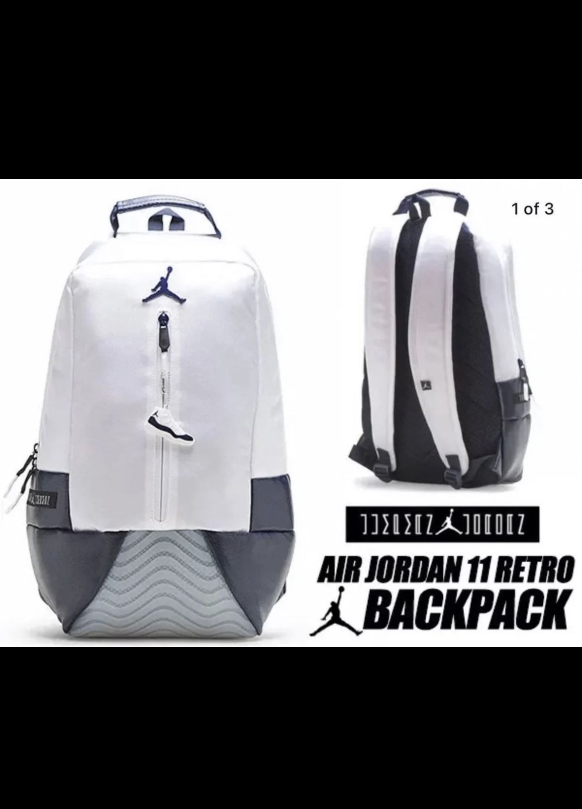 Nike Air Jordan Concord 11 Backpack/ Crossbody Fanny Pack Bundle Limited Edition