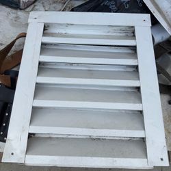 White attic vent