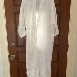 Brocade Robe With Sash Belt