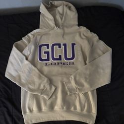 “GCU Lopes” pullover hoodie in a sand/oatmeal color