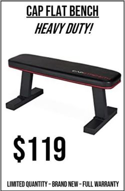 FLAT WEIGHT BENCH - NOT ADJUSTABLE