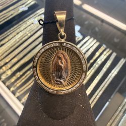 10KT Virgin Mary Pendant 43691-1