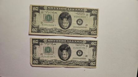 1950 $20 bills offset errors