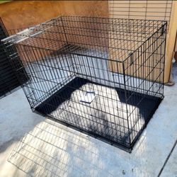 Brand New 48"x31"x33 Xxxl Dog Crate 2 Door Foldable Animal Cage With Tray Portable Kennel