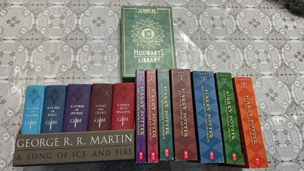 Harry Potter & A Song Of Ice and Fire book collection